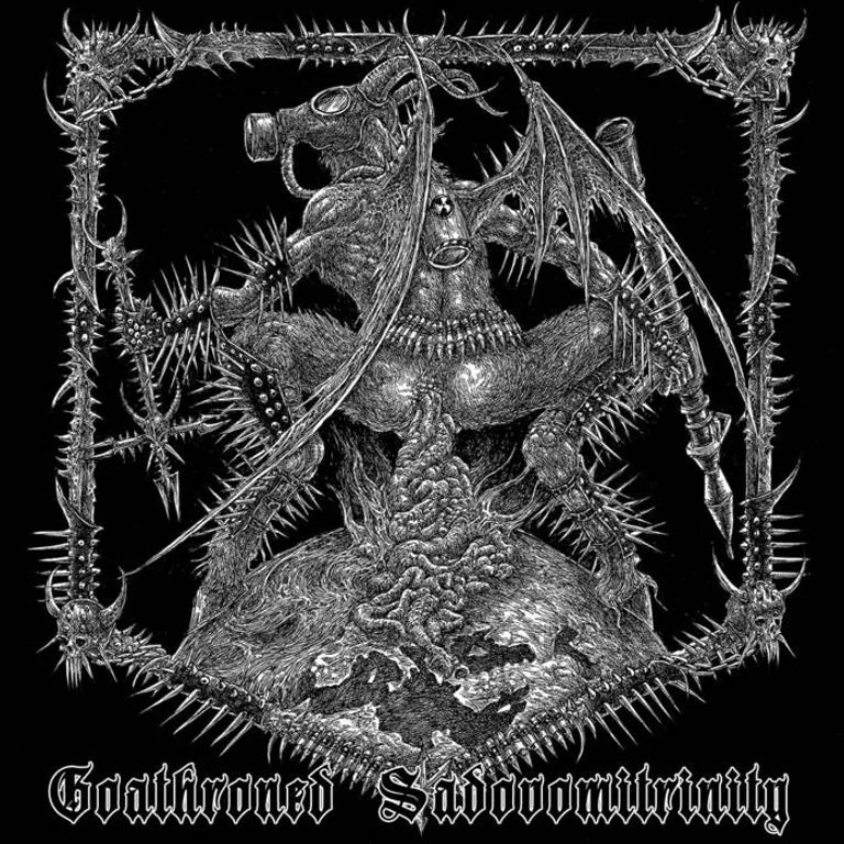 Sadomortuary / Uraniavore Goatphago / VomitVulva - Goathroned Sadovomitrinity CD